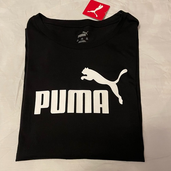 Puma Men's Essential Logo T-Shirt. Black/White. Size:2XL *New With Tag* - Picture 7 of 8